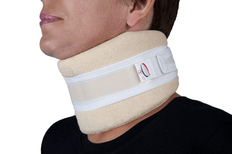 trench collar for cervical osteochondrosis of the spine