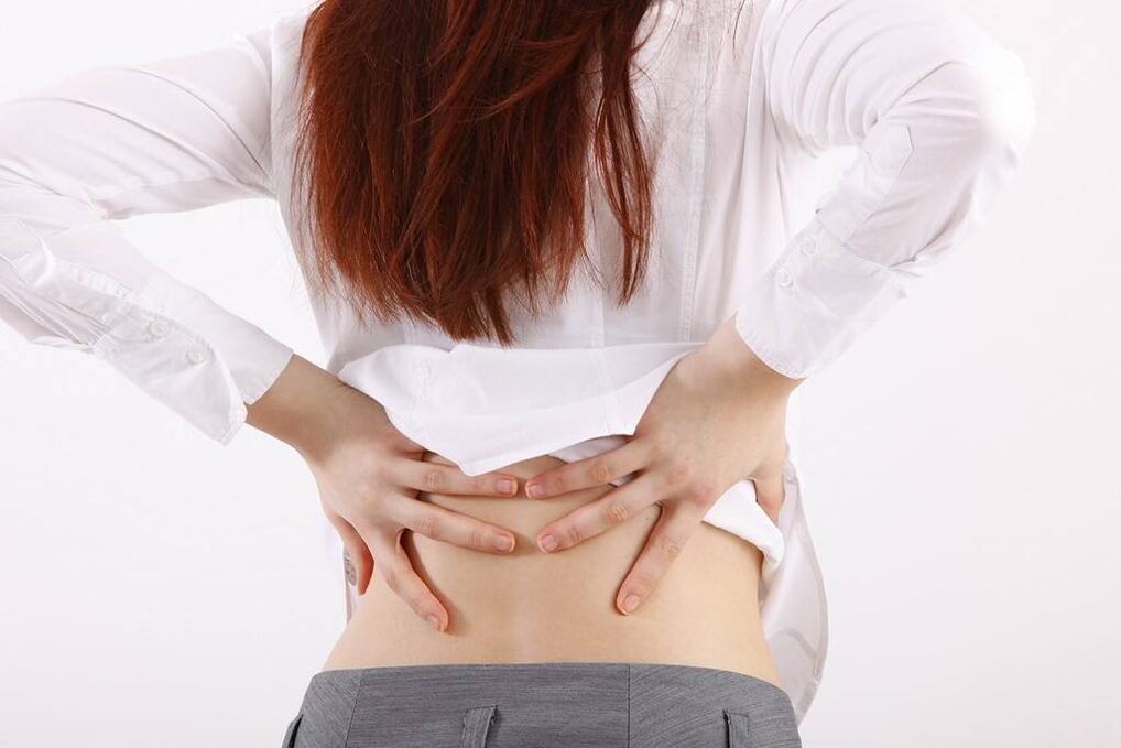pain in the lumbar region