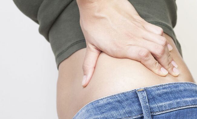 After normal hypothermia, acute pain in the lower back may appear